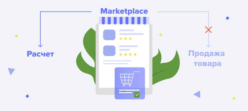 Маркетплейс участвует в расчётах, но не продаёт товар